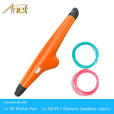 Anet 3D printer Pen with USB data cable support 1.75mm PCL Filament Smart 3d Drawing Pens 3d pen filament refills for kids pen3d