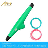 Anet 3D printer Pen with USB data cable support 1.75mm PCL Filament Smart 3d Drawing Pens 3d pen filament refills for kids pen3d