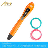 Anet Low temperature 3d pen with LED Indicators DIY Pen 3D Printing Filament refills 3d Printer Pen For Kids Design Drawing pen