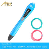 Anet Low temperature 3d pen with LED Indicators DIY Pen 3D Printing Filament refills 3d Printer Pen For Kids Design Drawing pen